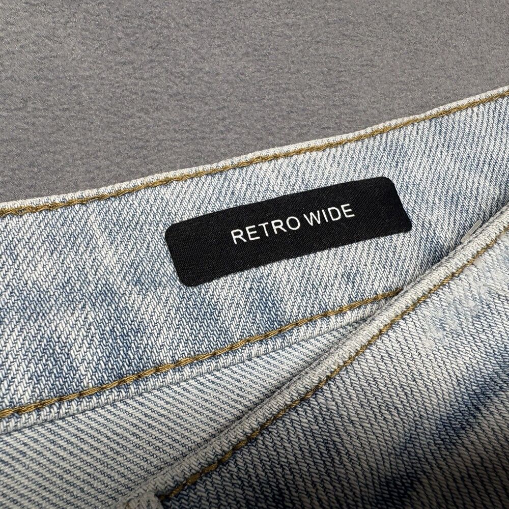 Judy Blue Size 20W Retro Wide Leg Jeans Light Wash High Rise Stretch Denim Boho - Picture 7 of 11